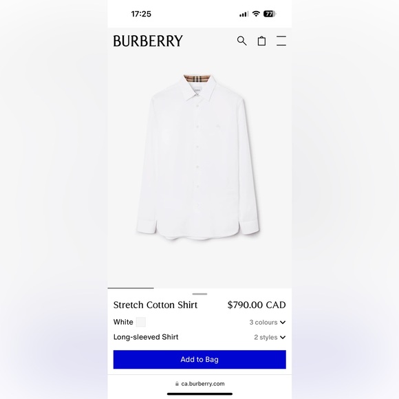 Burberry long sleeve men’s shirt size M. - Picture 6 of 6
